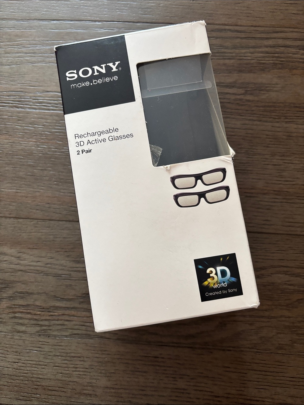 Sony Rechargeable 3D Active Glasses Box - Black